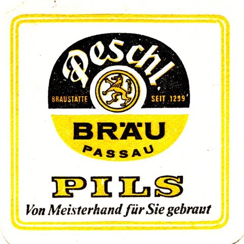 passau pa-by peschl pils 1a (quad185-von meisterhand-blockschrift)